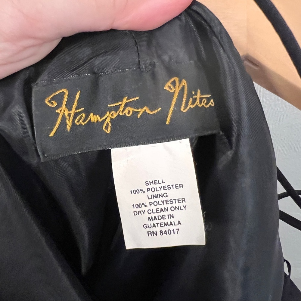 Vintage Hampton Nites Black Maxi Dress - Picture 11 of 11